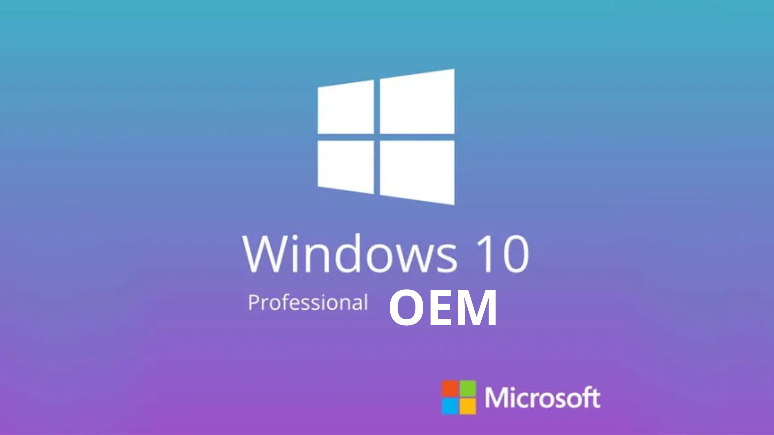 Windows 10 Professional OEM Cd Key Microsoft Global